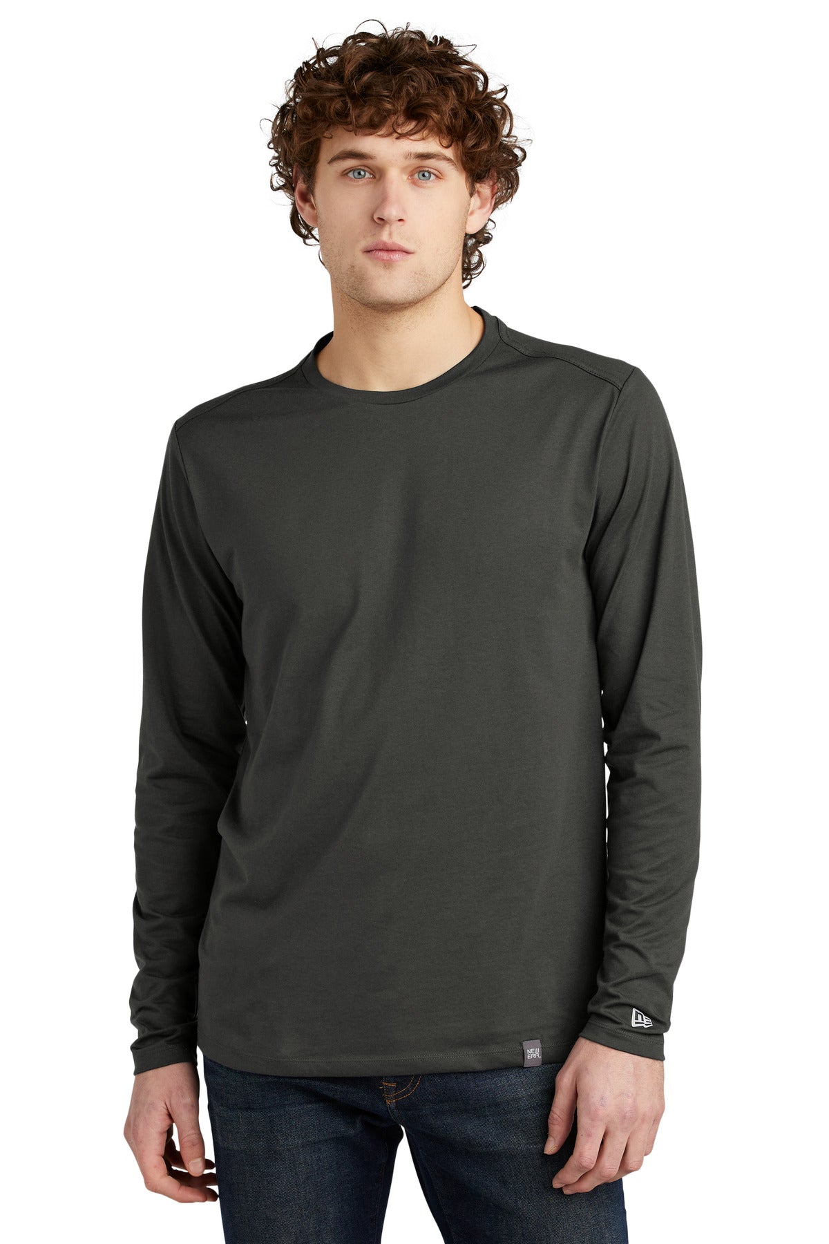 New Era  Heritage Blend Long Sleeve Crew Tee. NEA102