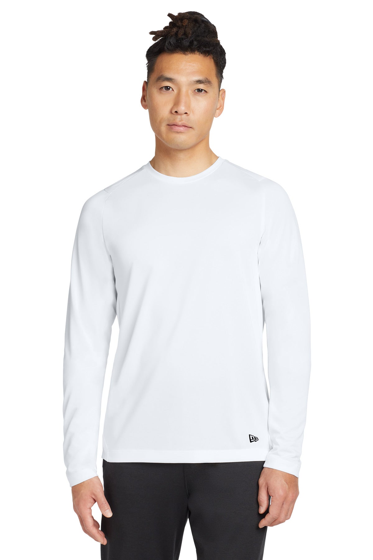 New Era  Series Performance Long Sleeve Crew Tee. NEA201