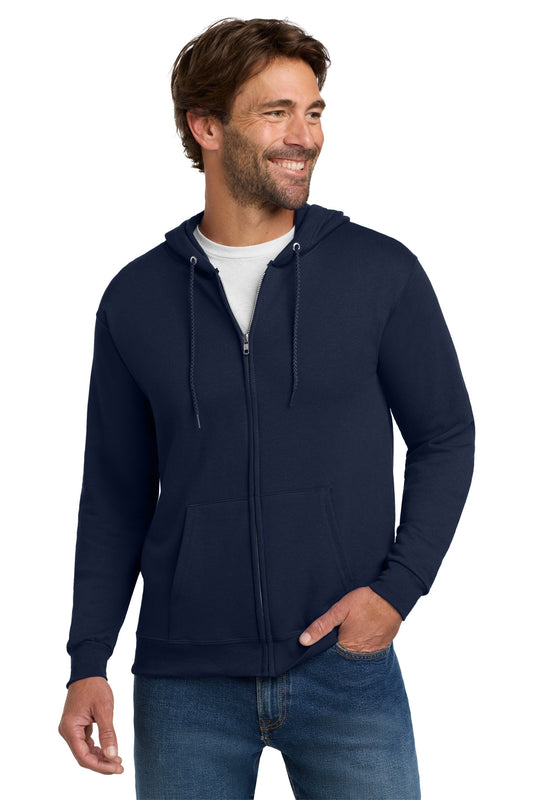 Hanes - EcoSmart Full-Zip Hooded Sweatshirt. P180