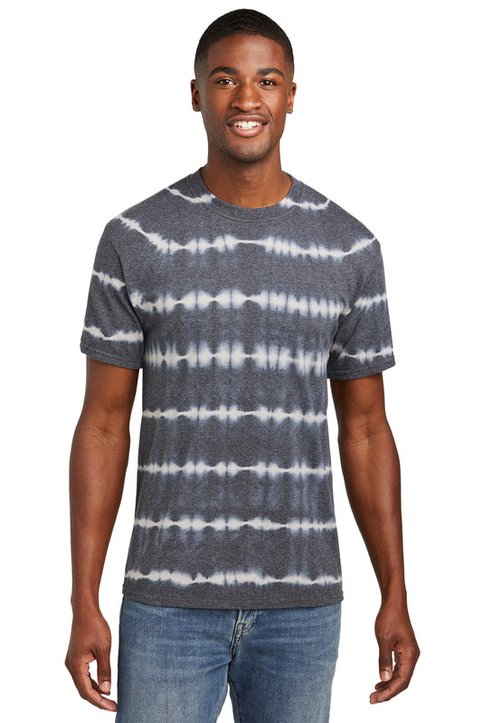 Port & Company Allover Stripe Tie-Dye Tee PC142