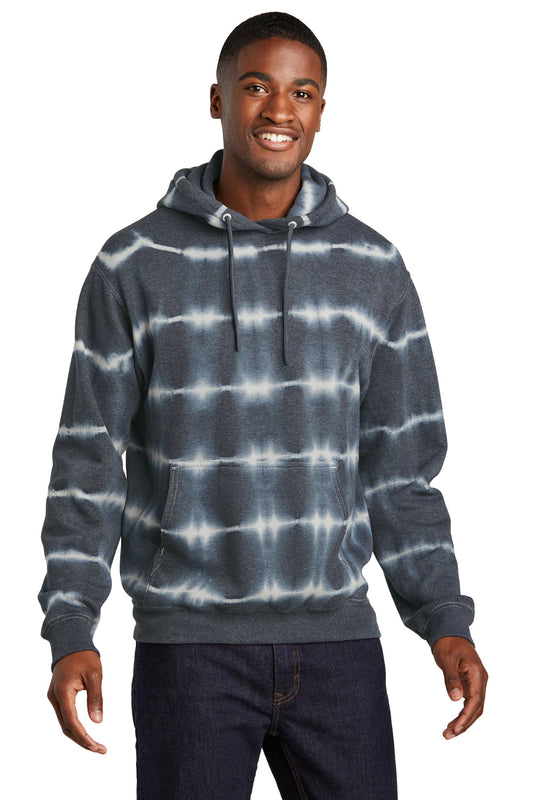 Port & Company Allover Stripe Tie-Dye Fleece PC143