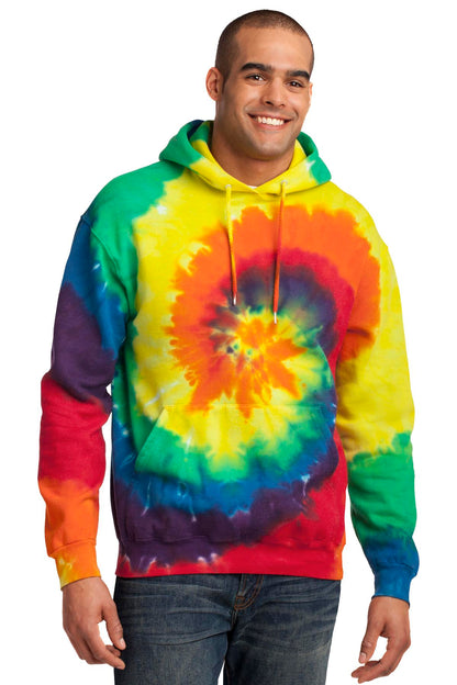 Port & Company Tie-Dye Pullover Hooded Sweatshirt. PC146