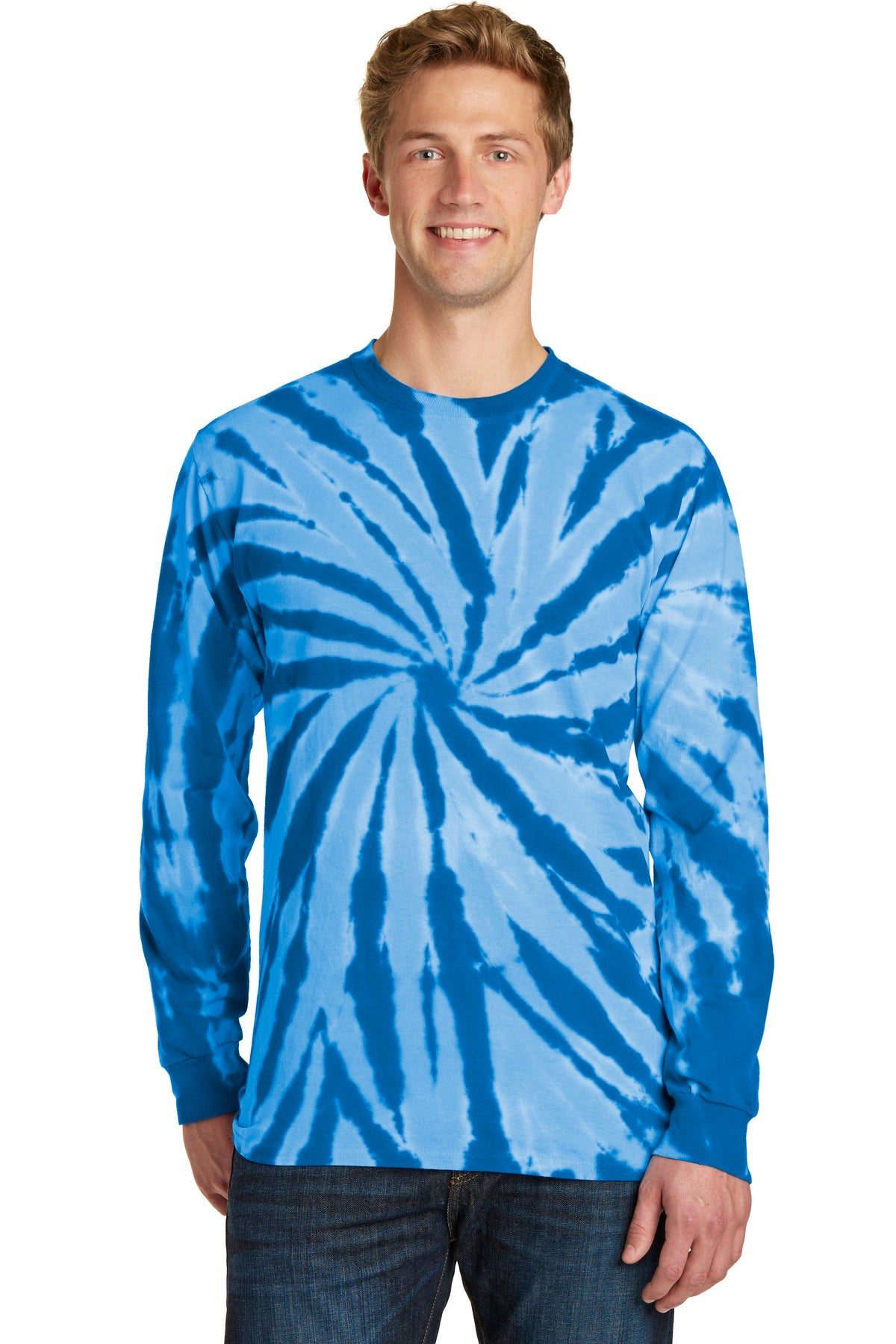 Port & Company Tie-Dye Long Sleeve Tee.  PC147LS