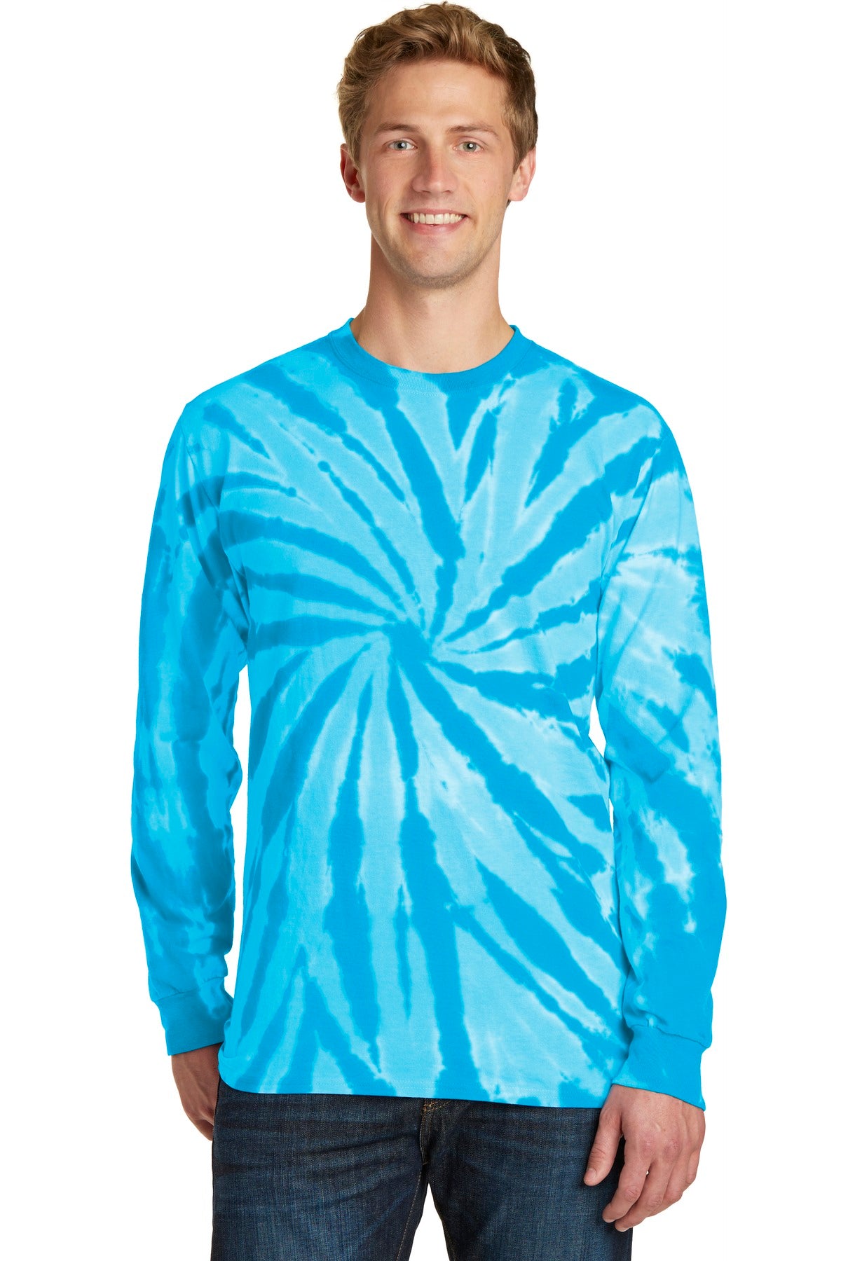 Port & Company Tie-Dye Long Sleeve Tee.  PC147LS