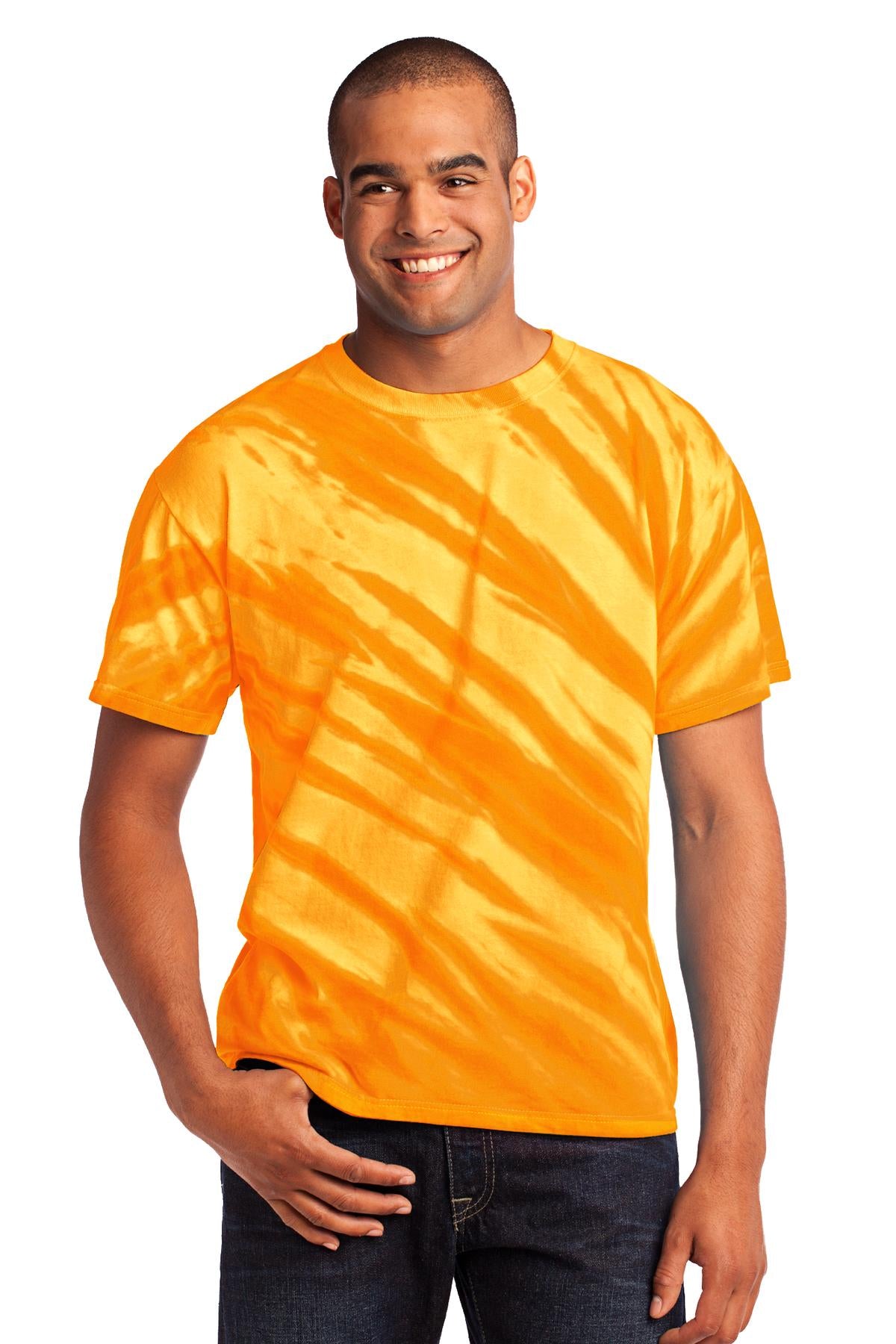 Port & Company - Tiger Stripe Tie-Dye Tee. PC148