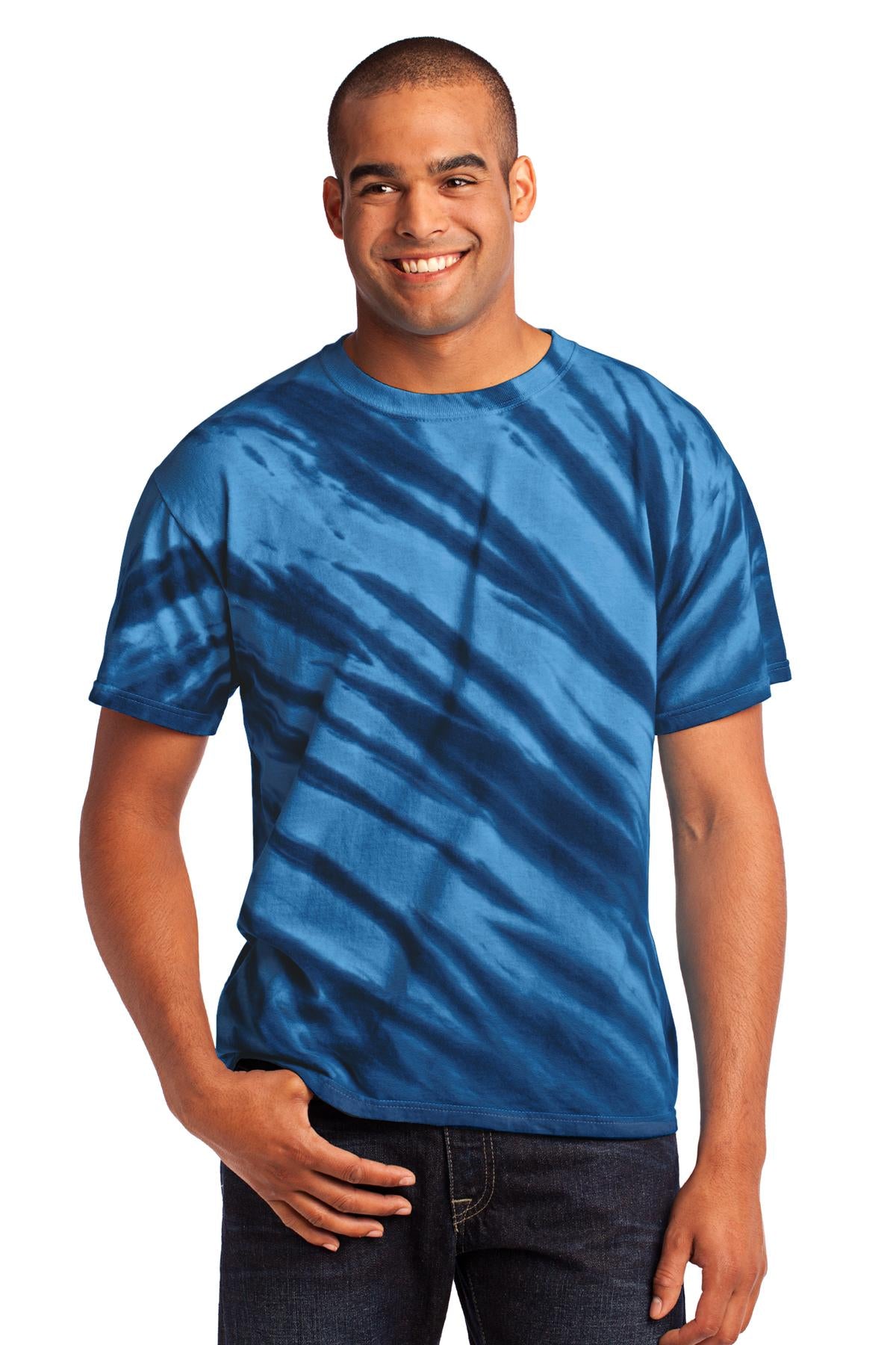 Port & Company - Tiger Stripe Tie-Dye Tee. PC148