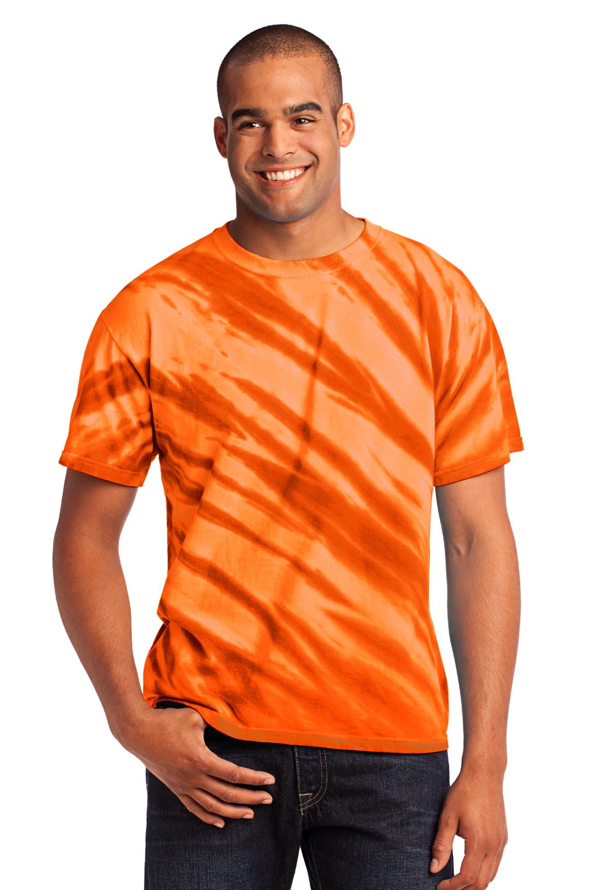 Port & Company - Tiger Stripe Tie-Dye Tee. PC148