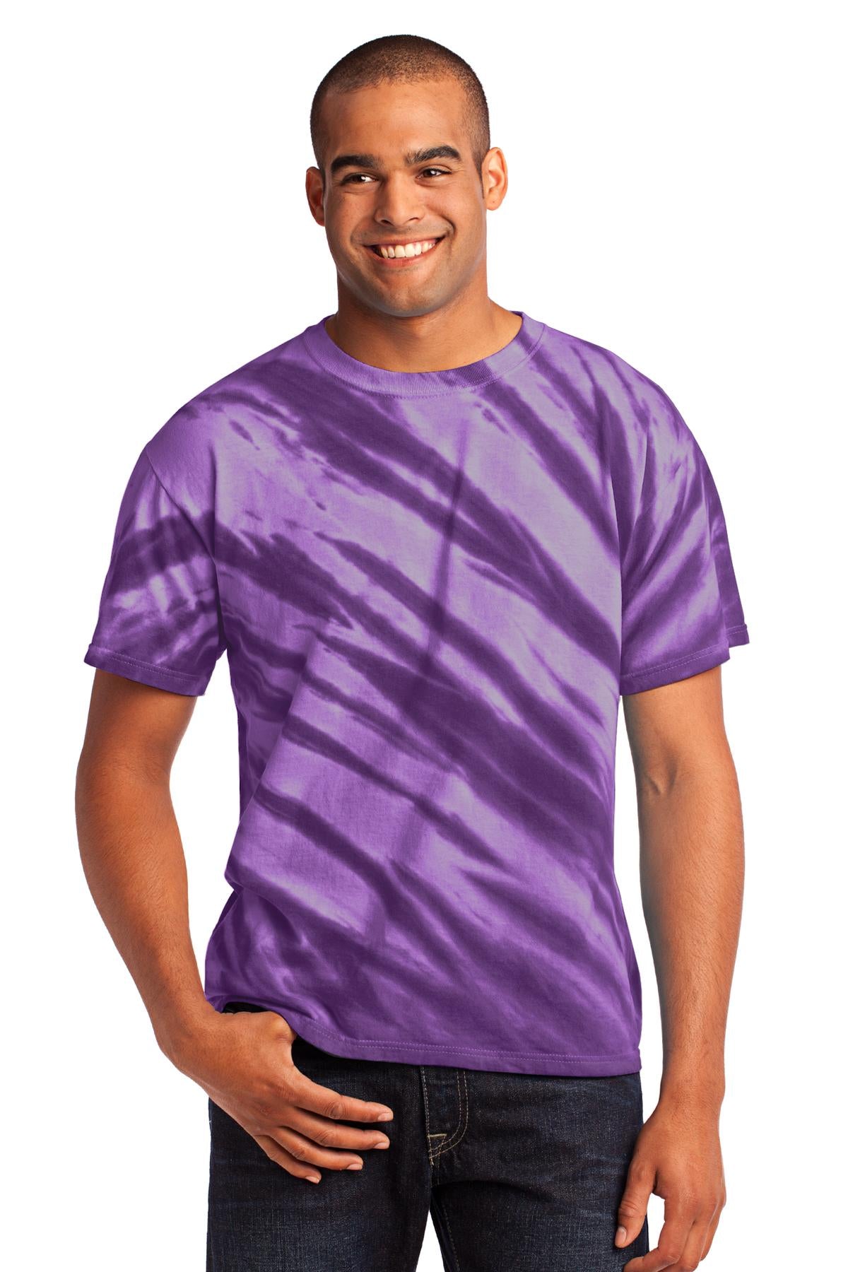 Port & Company - Tiger Stripe Tie-Dye Tee. PC148