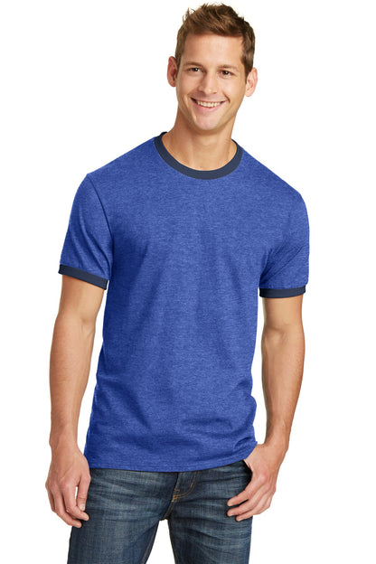 Port & Company Core Cotton Ringer Tee.  PC54R