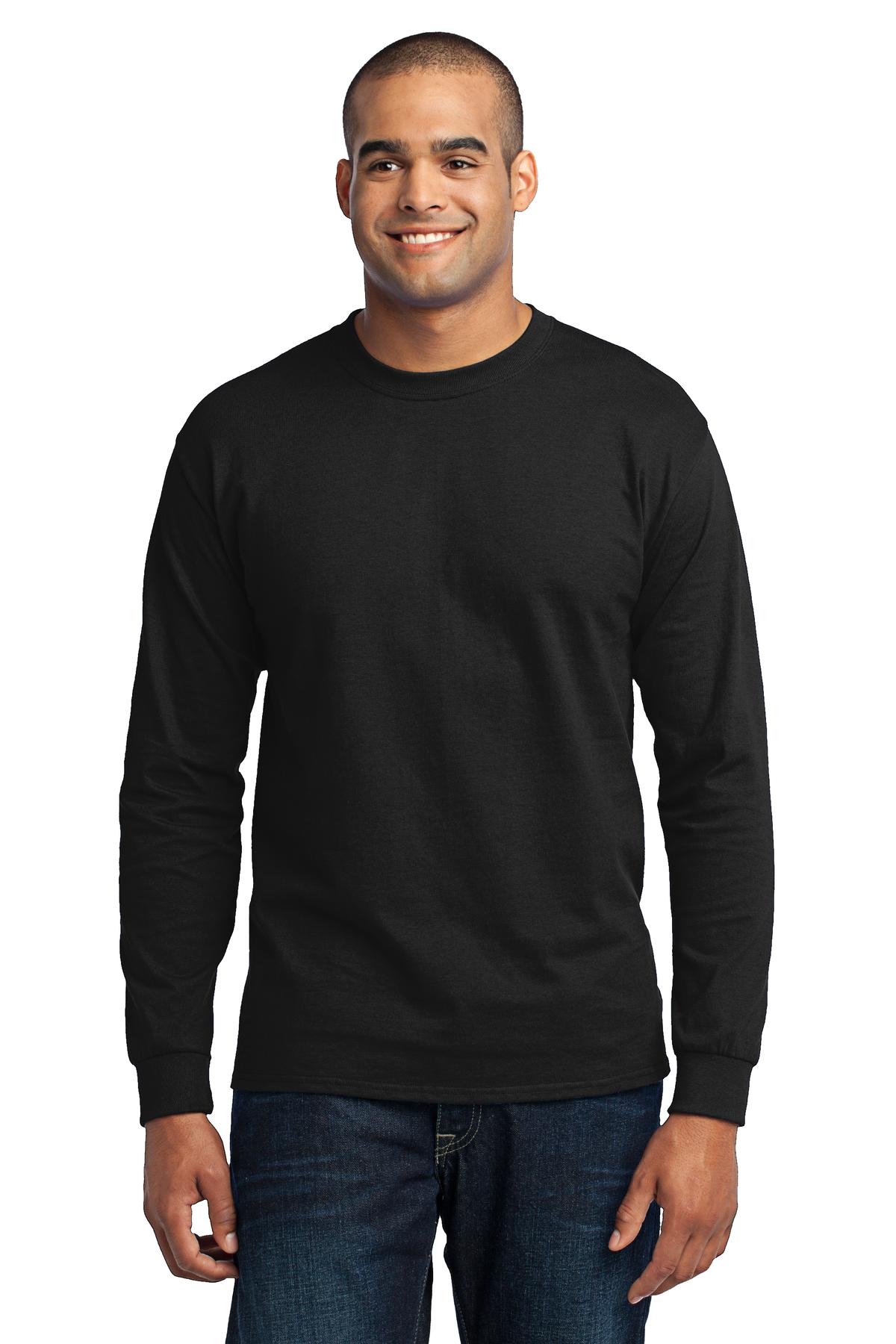 Port & Company Tall Long Sleeve Core Blend Tee. PC55LST