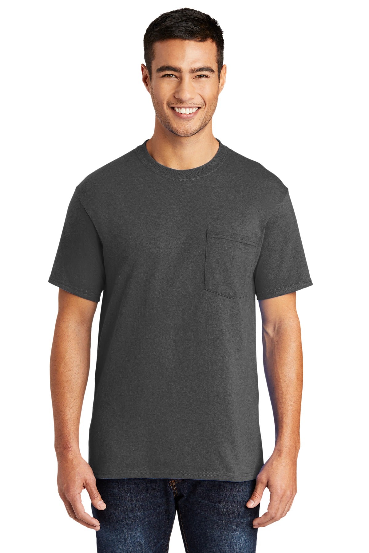 Port & Company - Core Blend Pocket Tee. PC55P