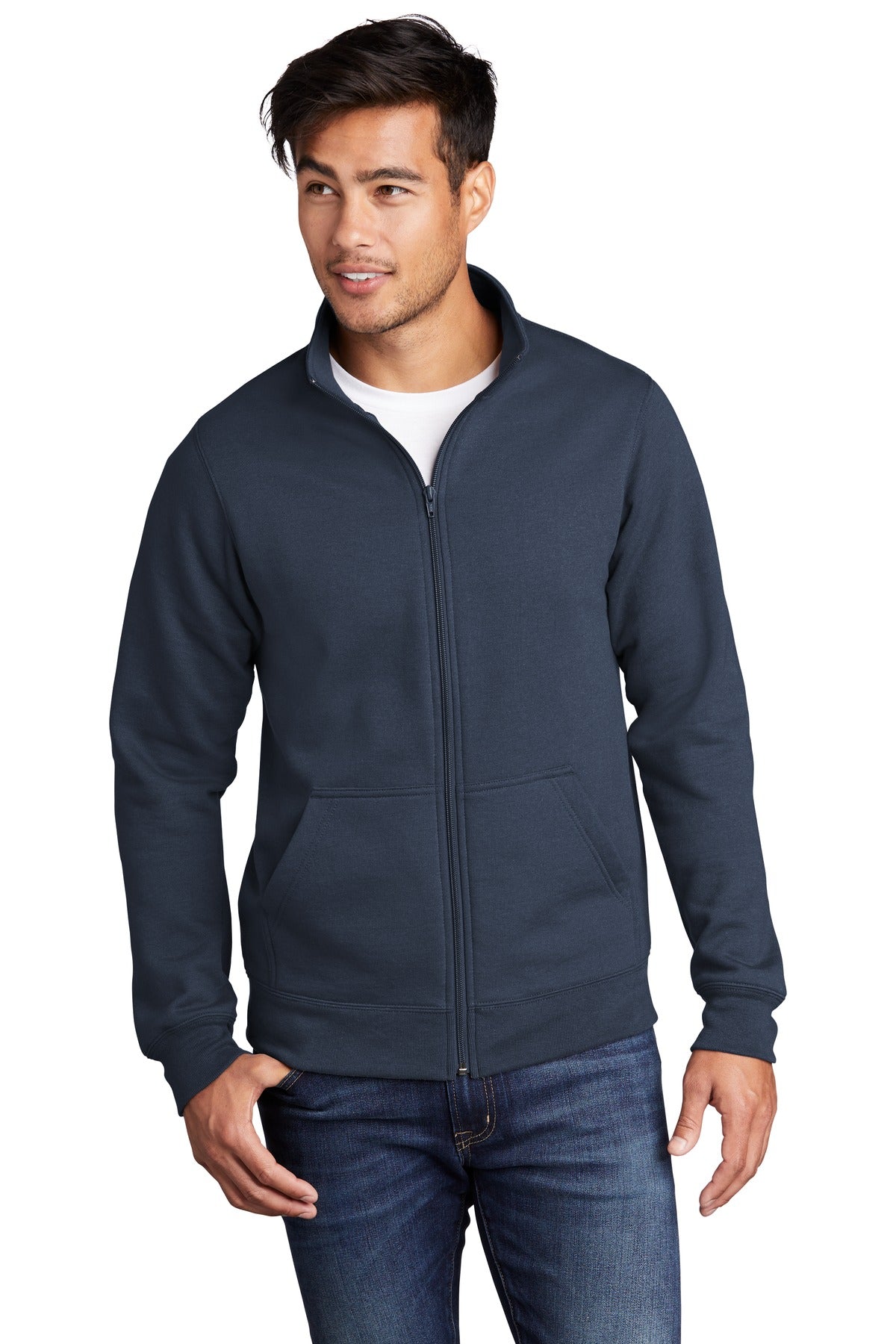 Port & Company  Core Fleece Cadet Full-Zip Sweatshirt PC78FZ