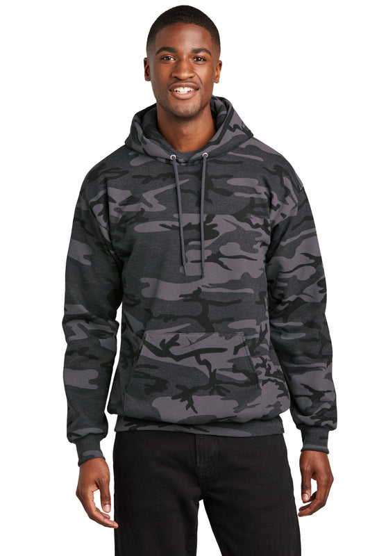 Port & Company Core Fleece Camo Pullover Hooded Sweatshirt. PC78HC