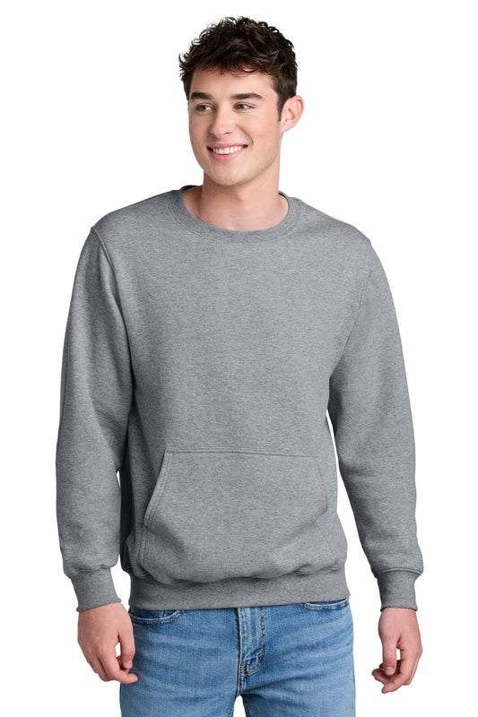 Port & Company Core Fleece Crewneck Pocket Sweatshirt PC78PKT