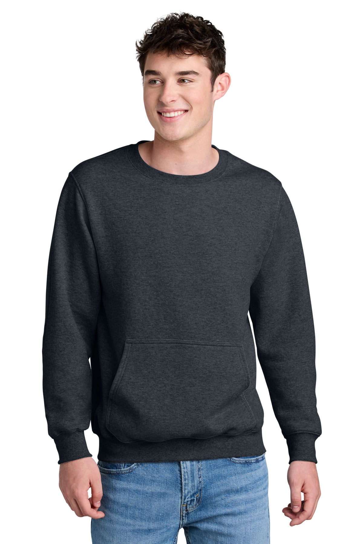 Port & Company Core Fleece Crewneck Pocket Sweatshirt PC78PKT