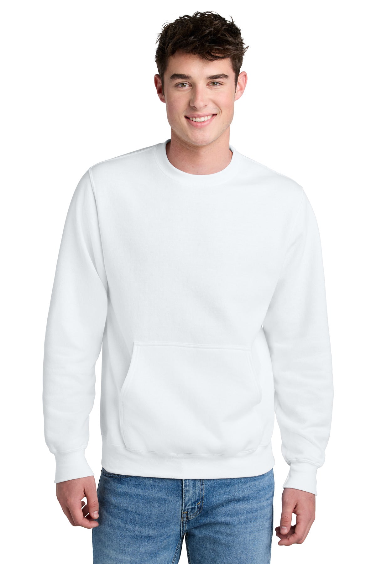 Port & Company Core Fleece Crewneck Pocket Sweatshirt PC78PKT