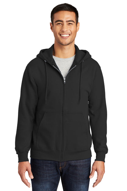 Port & Company Tall Essential Fleece Full-Zip Hooded Sweatshirt. PC90ZHT