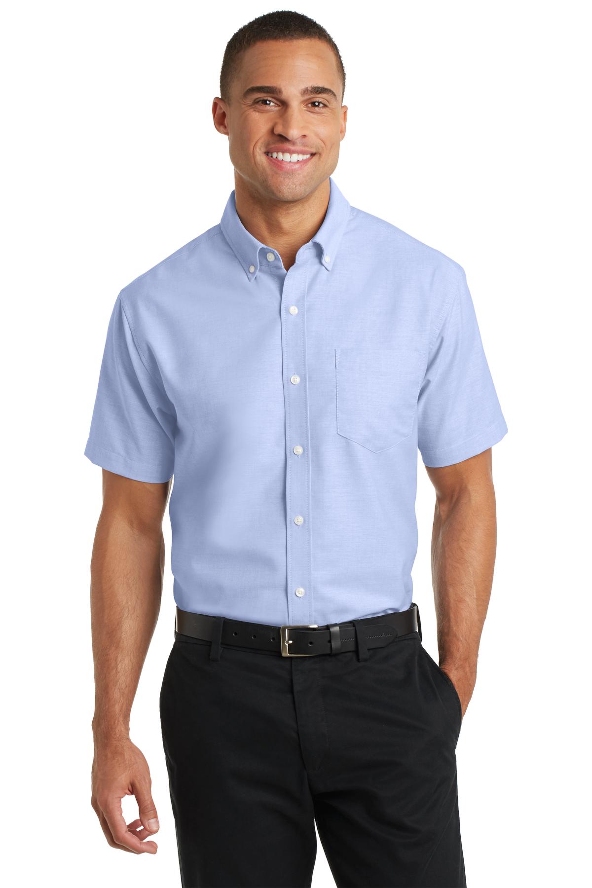 Port Authority Short Sleeve SuperPro Oxford Shirt. S659