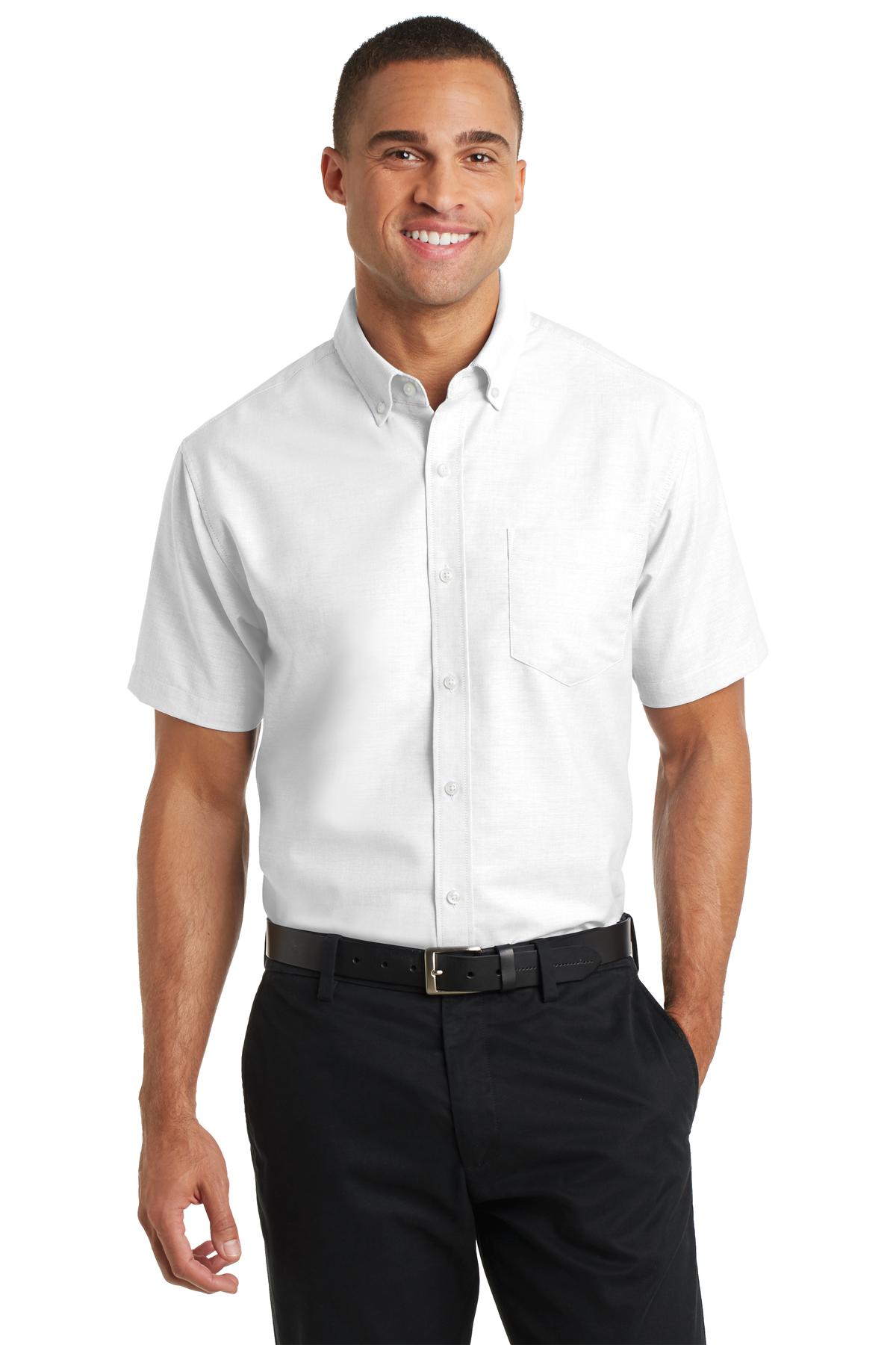 Port Authority Short Sleeve SuperPro Oxford Shirt. S659