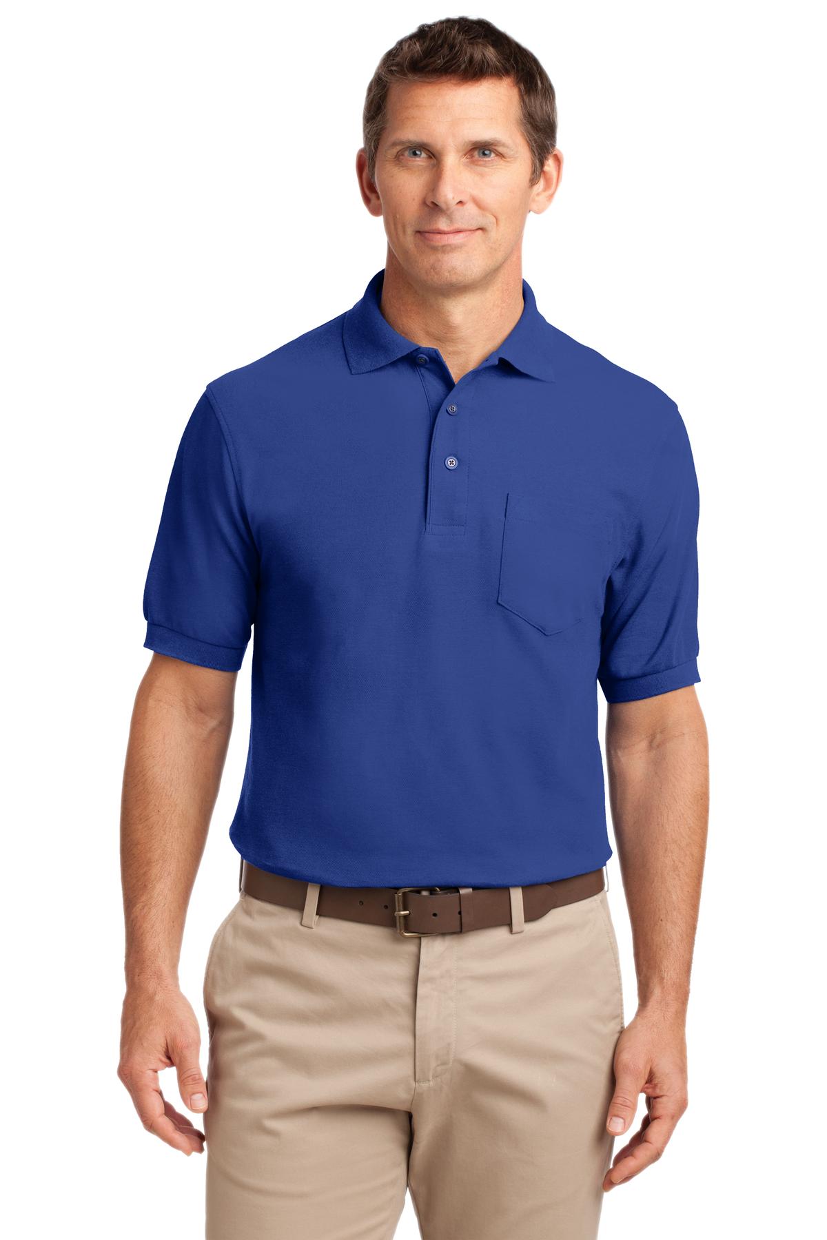 Port Authority Tall Silk Touch Polo with Pocket. TLK500P