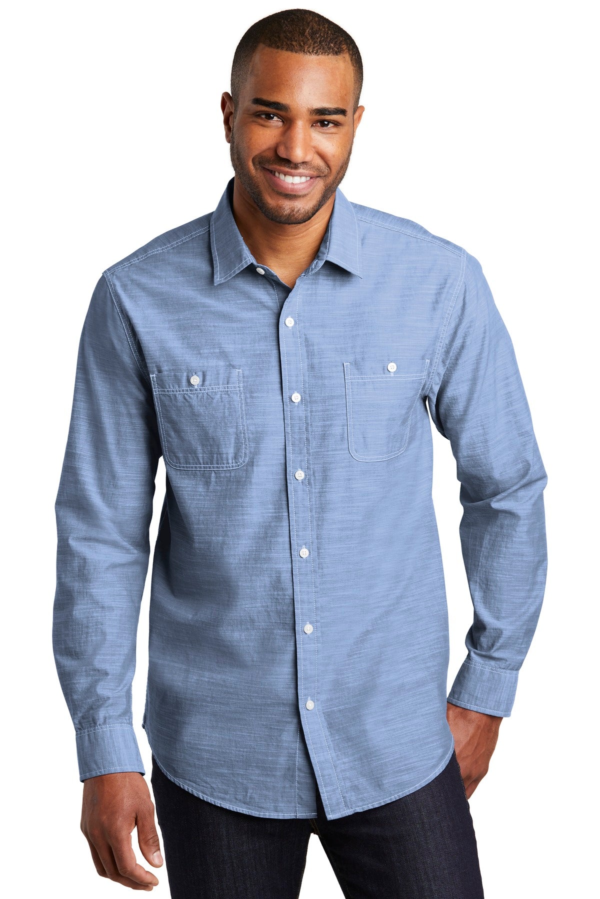 Port Authority Slub Chambray Shirt. W380