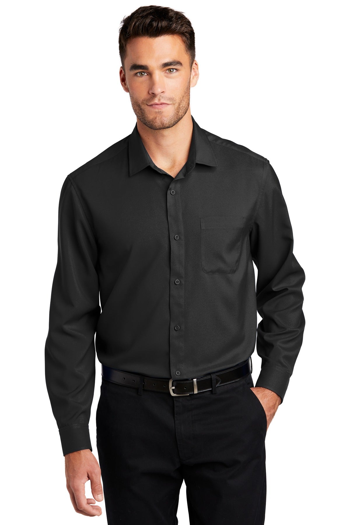 Port Authority  Long Sleeve Performance Staff Shirt W401