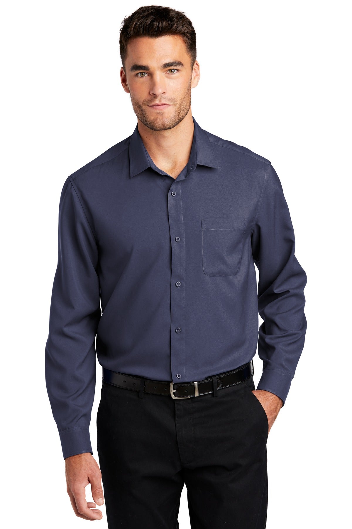 Port Authority  Long Sleeve Performance Staff Shirt W401