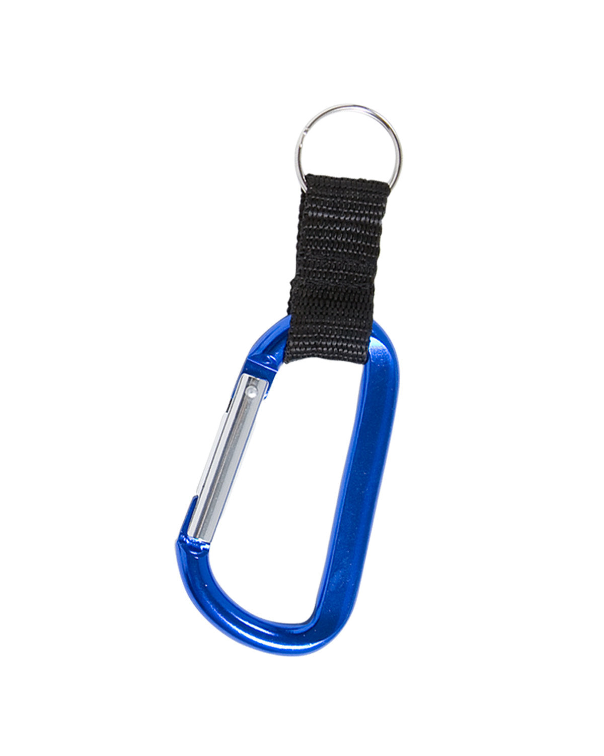 Carabiner With Strap And Split Ring Keychain