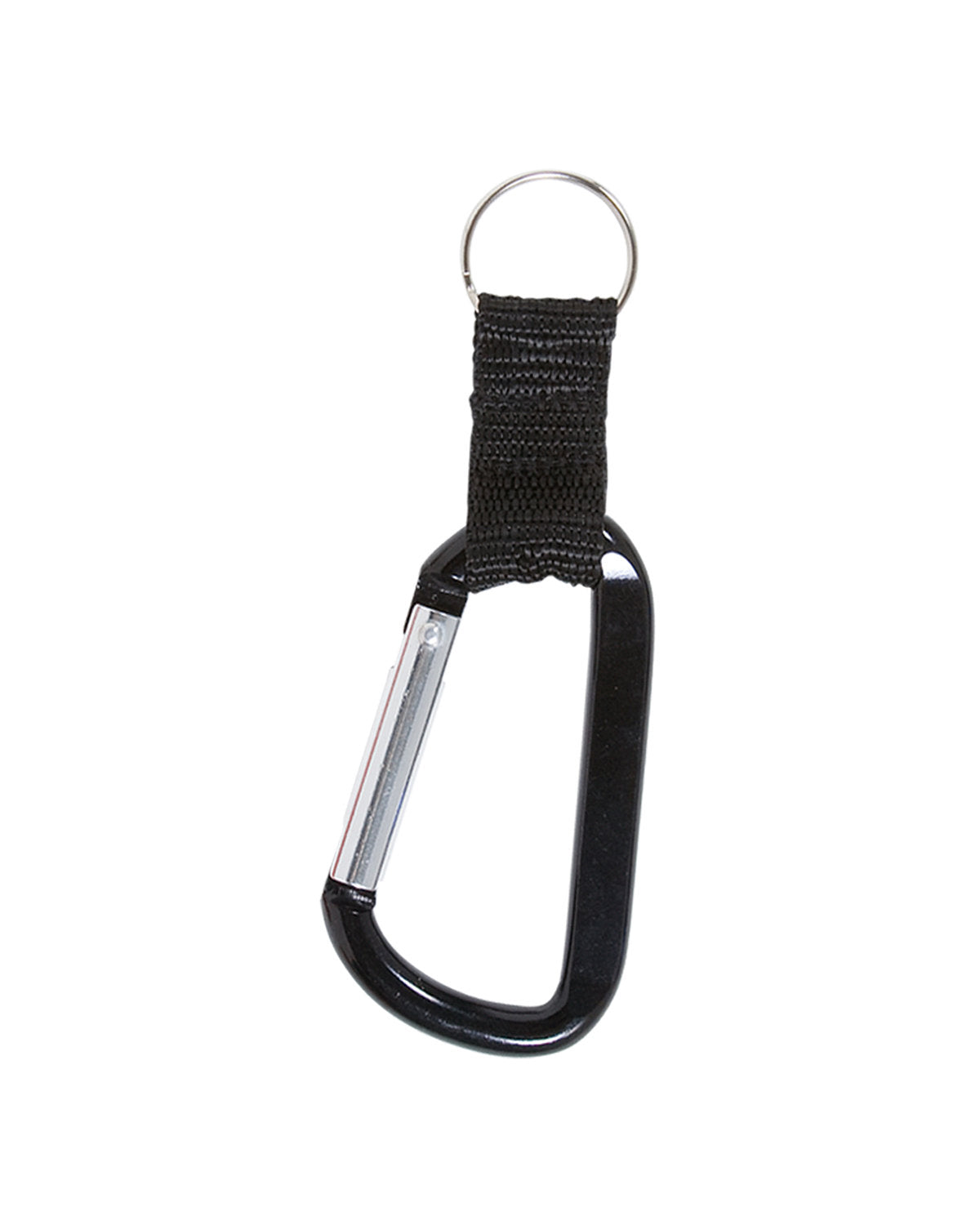 Carabiner With Strap And Split Ring Keychain