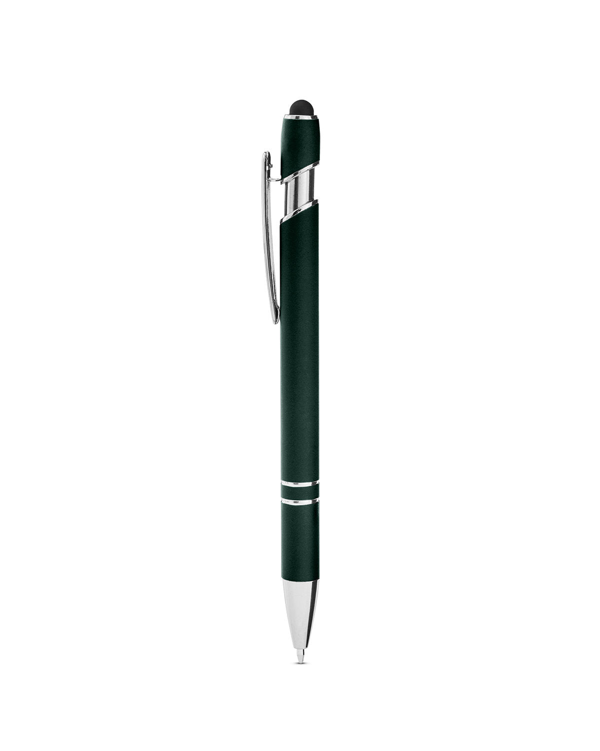 Rubberized Aluminum Click Stylus Pen