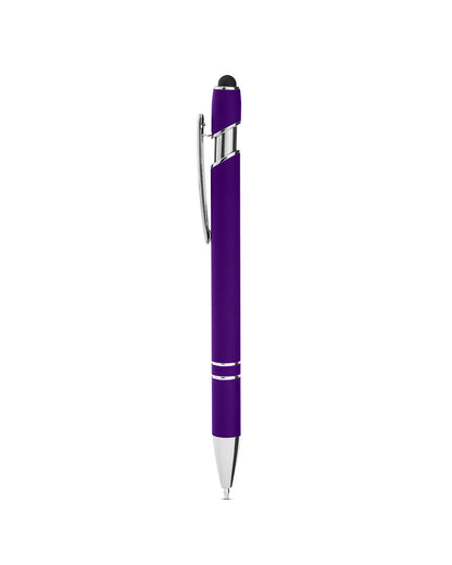 Rubberized Aluminum Click Stylus Pen