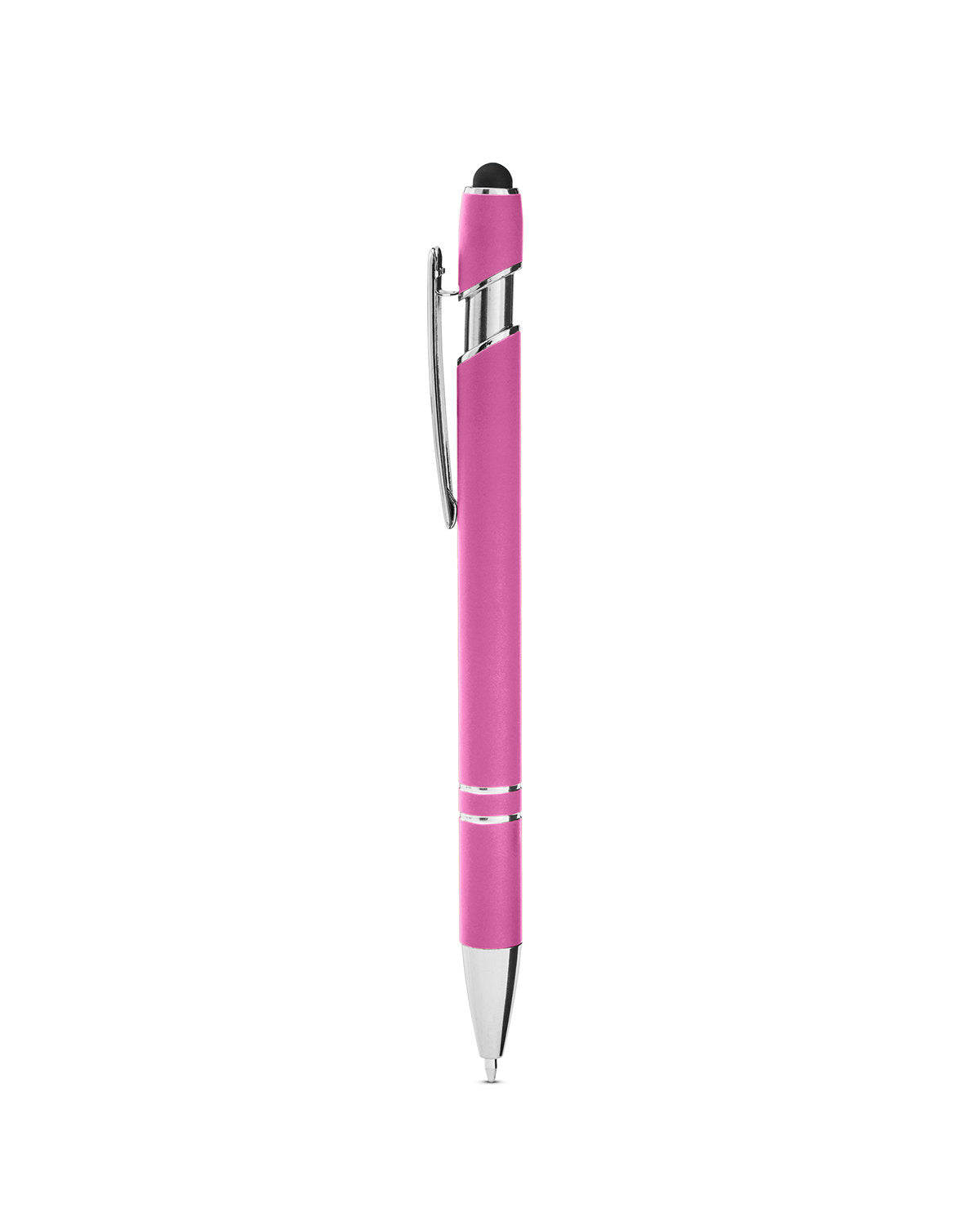 Rubberized Aluminum Click Stylus Pen