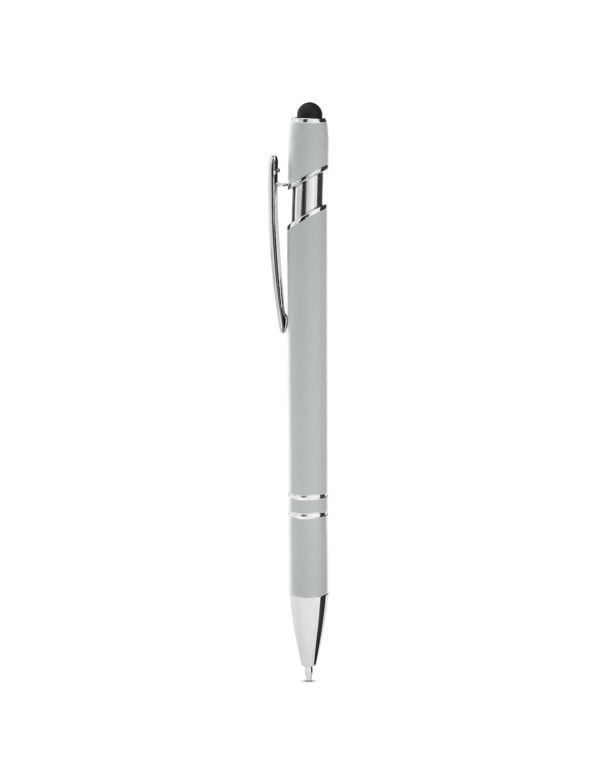 Rubberized Aluminum Click Stylus Pen