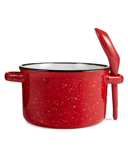 Campfire 20oz Ceramic Soup Bowl With Spoon