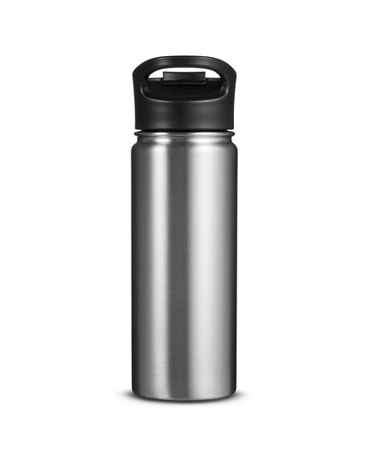 18oz Double-Wall Vacuum Bottle With Sip-Thru Top