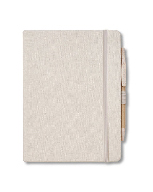 Hemp Journal Notebook & Pen 6" X 8.0125"