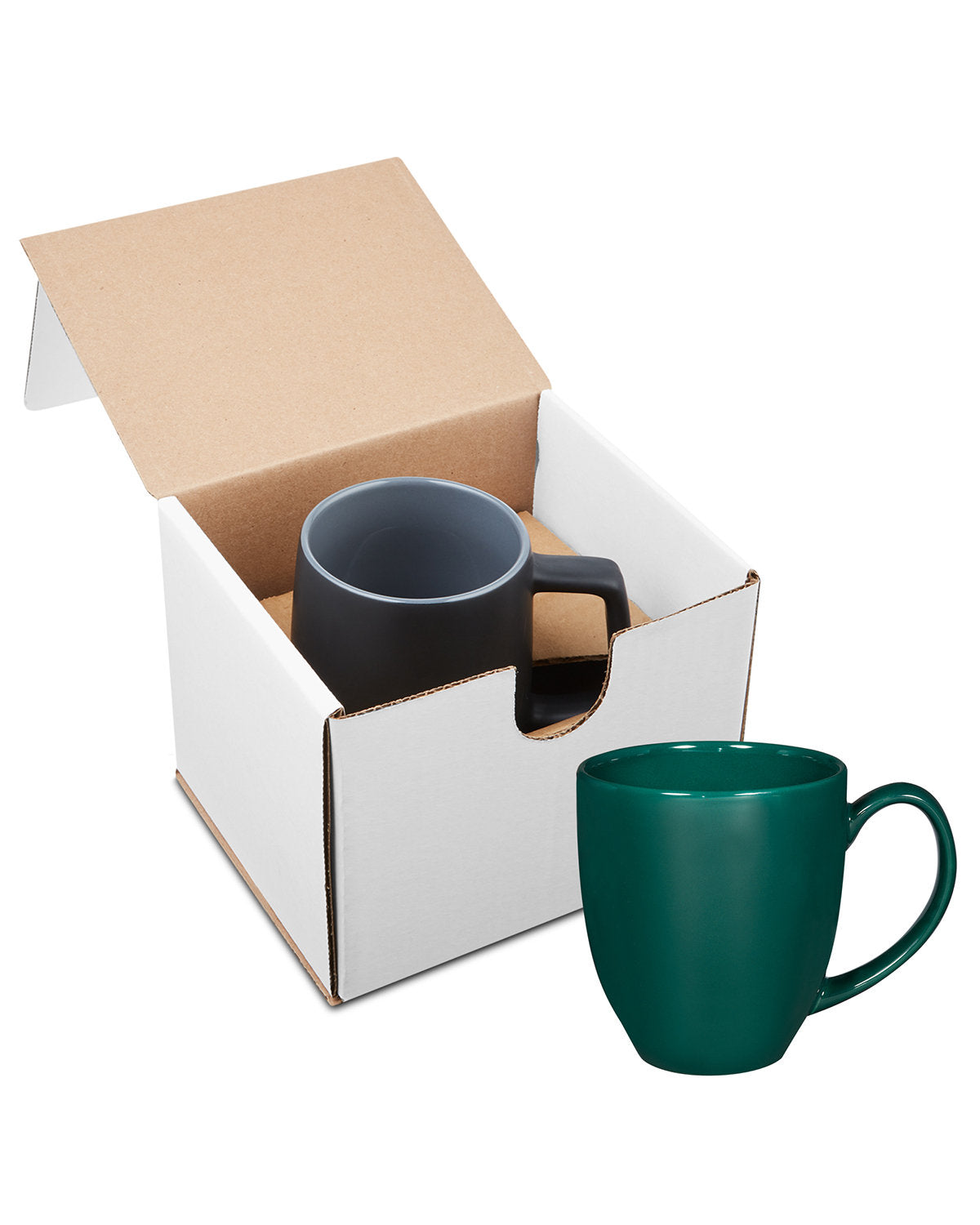 15oz Bistro Style Ceramic Mug Gift Set