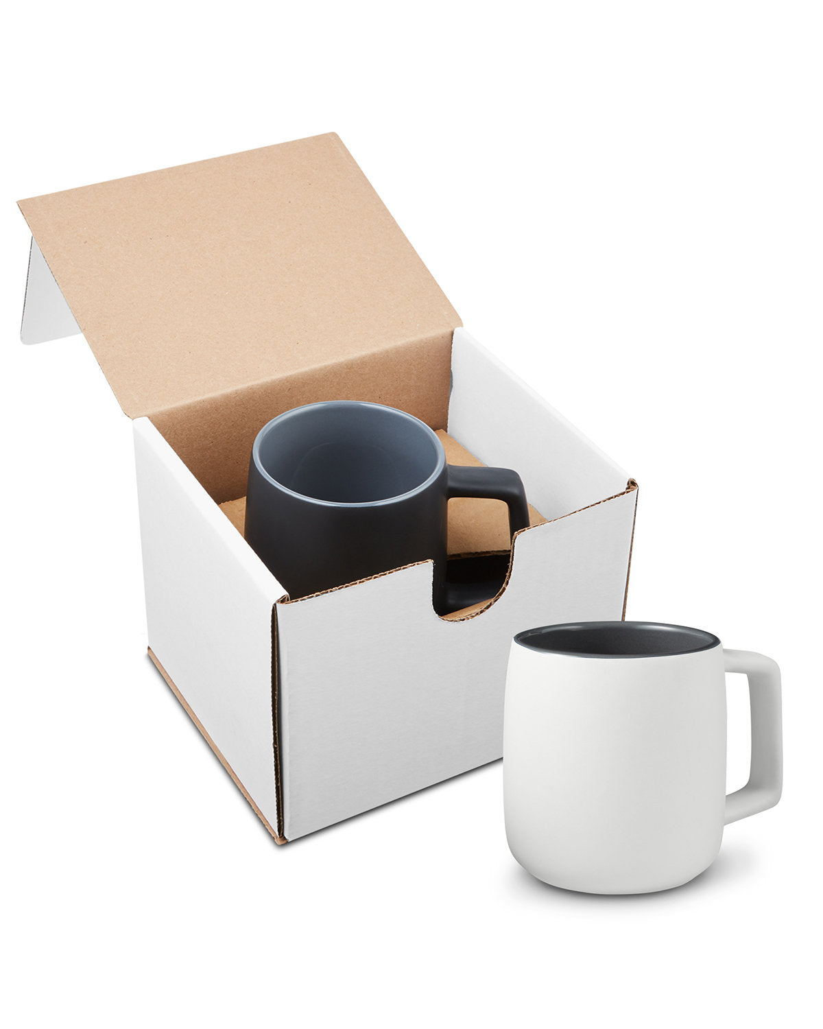 15oz Geo Square Handle Ceramic Mug In Mailer