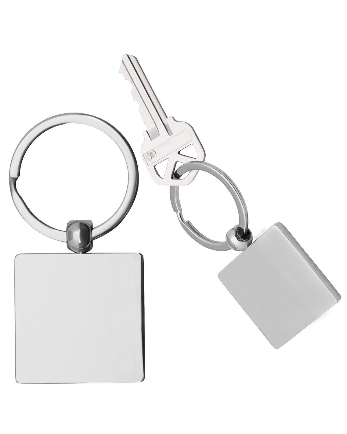 Square Metal Keychain