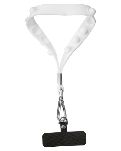 Push Pop Wrist Strap Keychain With Phone Holder