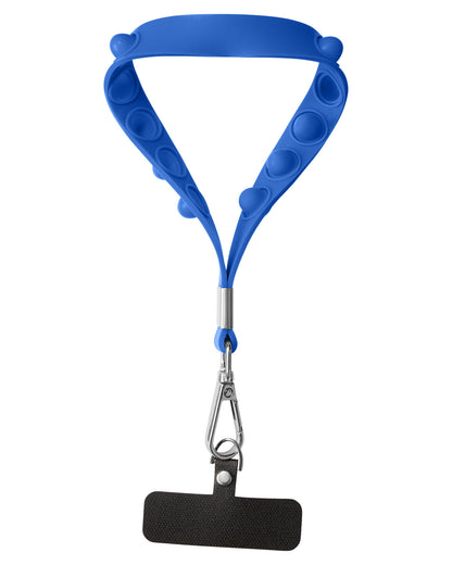 Push Pop Wrist Strap Keychain With Phone Holder