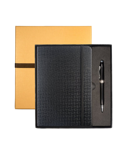 Tuscany Textured Journal And Executive Stylus Pen Set