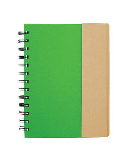 Spiral Notebook With Sticky Notes & Pen 5.75" X 7.25"