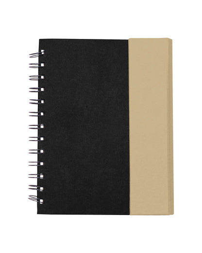 Spiral Notebook With Sticky Notes & Pen 5.75" X 7.25"