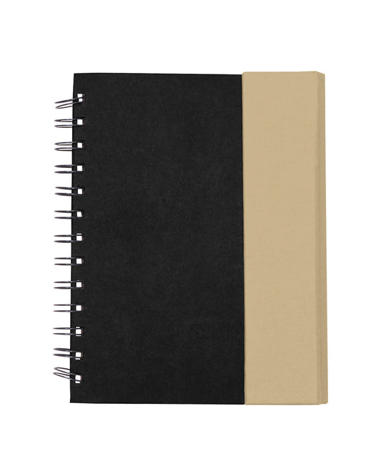 Spiral Notebook With Sticky Notes & Pen 5.75" X 7.25"