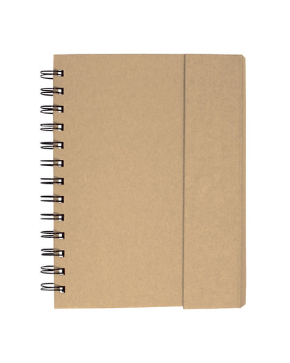Spiral Notebook With Sticky Notes & Pen 5.75" X 7.25"