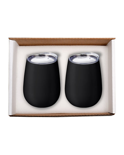 Duo Vacuum Insulated Stemless Wine Tumbler Gift Set